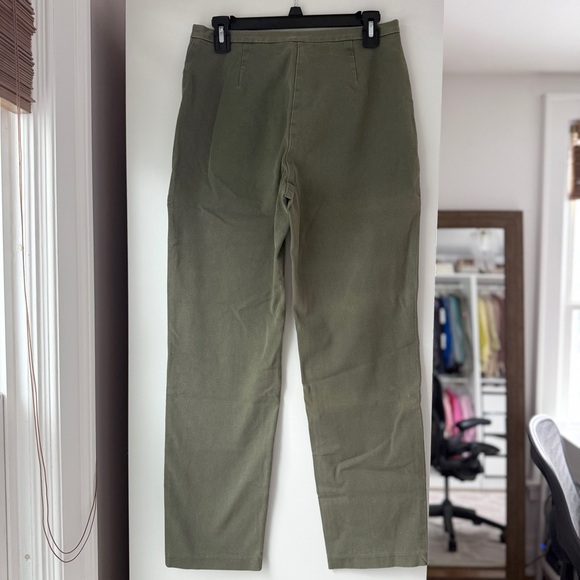 VINTAGE RALPH LAUREN | MID RISE GREEN STRETCH EQUESTRIAN STYLE TROUSER PANTS 10 - Picture 3 of 9